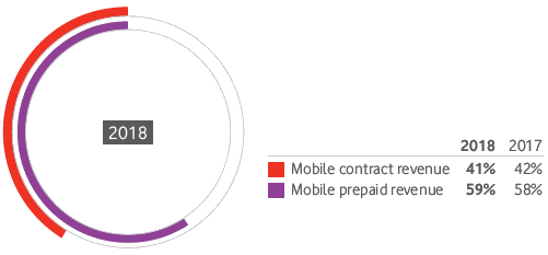Group mobile customer revenue